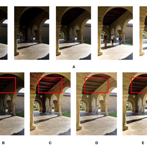 FIGURE Results Of Dynamic Scene Arch Image Sequence Processed