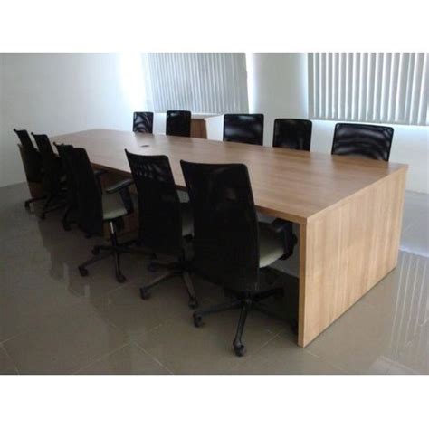 Brown Rectangular Wooden Conference Table Seating Capacity At Rs