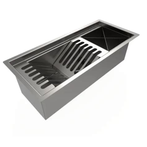 Calha Escorredor Gourmet Canal Organizador Umida Inox 48cm Leroy Merlin