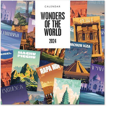 Grupo Erik Kalender 2024 Wandkalender 2024 Wonders Of The World