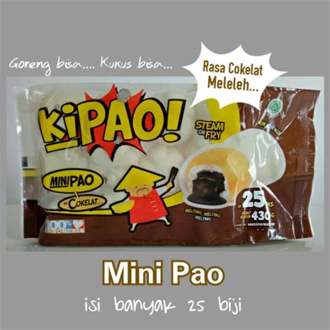 Jual Kipao Mini Pao Isi Banyak 25 Biji Rasa Cokelat Meleleh Indonesia