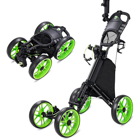 mo finance golf push pull cart foldable  wheel golf pull cart