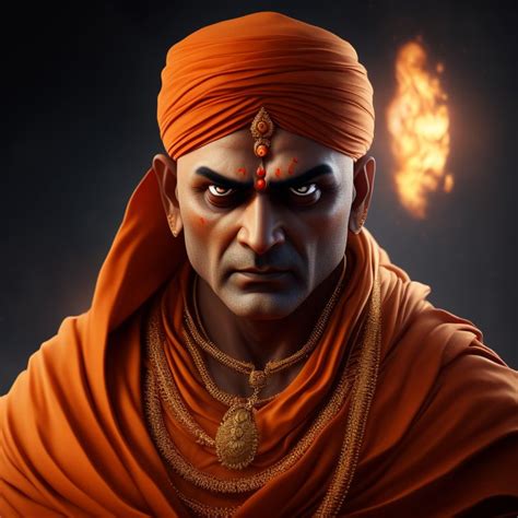 Fancy Grouse Angry Acharya Chanakya Wearing Hindu Brahmin Outfit In