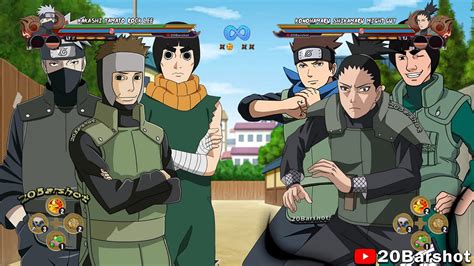 KAKASHI YAMATO ROCK LEE VS KONOHAMARU SHIKAMARU MIGHT GUY Naruto