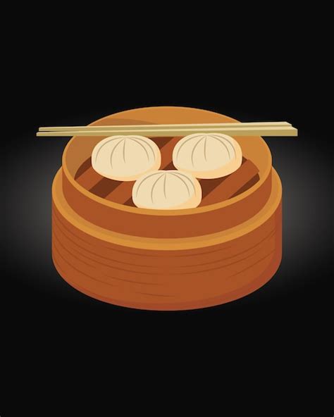 Conjunto De Men Dim Sum Ilustraci N Vectorial De Comida Asi Tica Dim