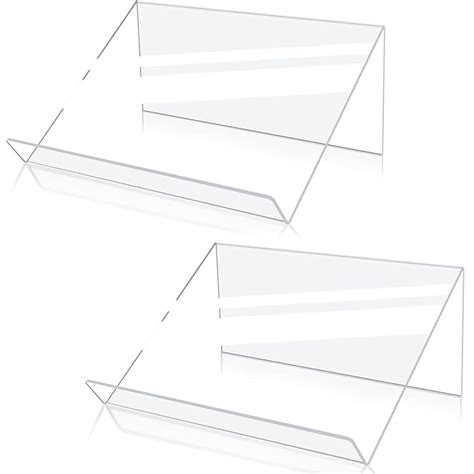 Buy Kamehame Book Stands For Display 2 Pack Slightly Elevated Clear