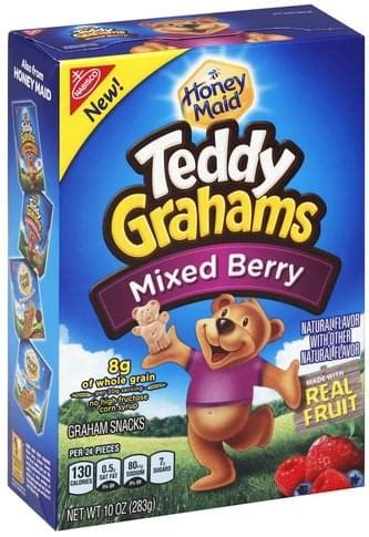 Teddy Grahams Mixed Berry Graham Snacks - 10 oz, Nutrition Information ...