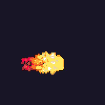 Pixel Fireball by Grappe