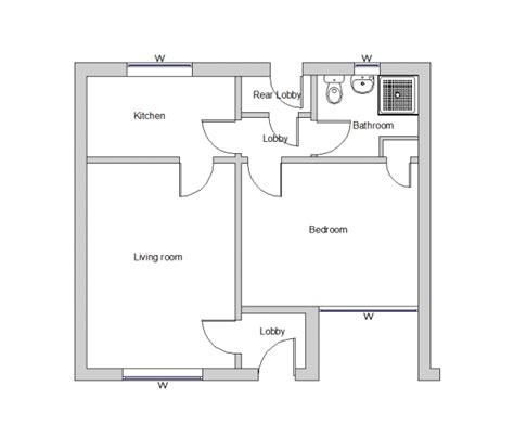 D Cad Bungalow Floor Plan Cadblocksfree Thousands Of Free Cad Blocks