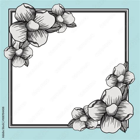 flower drawing design Stock Vector | Adobe Stock