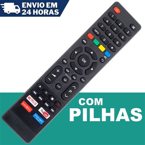 Controle Compatível SMART TV TOSHIBA CT 8518 Netflix Globo Play