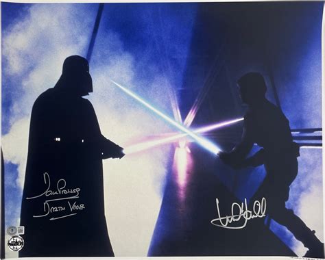 Lot Detail Star Wars Prowse And Hamill Signed 16 X 20 Official Pix