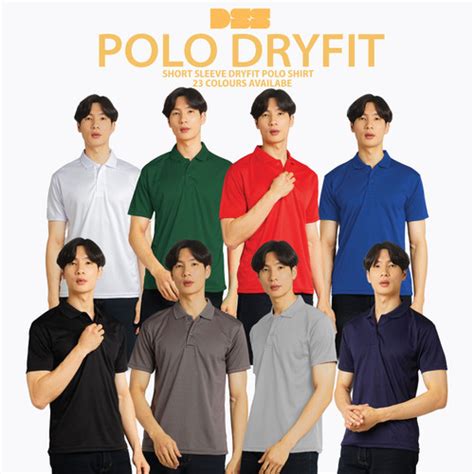 Promo Kaos Polo Kerah Sport Polos Oblong Dryfit Dry Fit Drifit Dri Fit