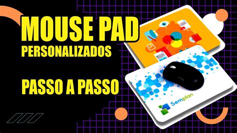 Como Fazer Mouse Pad Personalizado Tapete Do Mouse YouTube