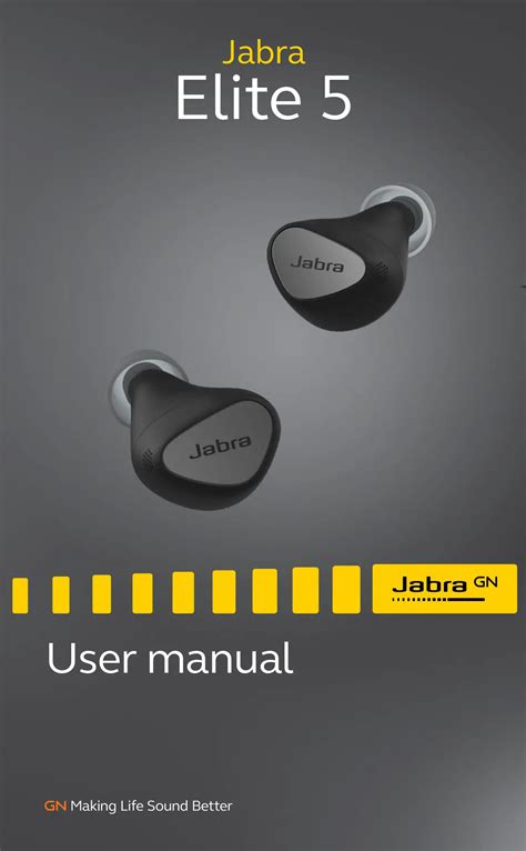 Jabra CPB170 Elite 5 True Wireless In Ear Bluetooth Earbuds User Manual