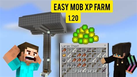 Easiest Mob XP Farm For Minecraft Bedrock 1 20 No Spawner YouTube