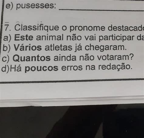 O Que Que É Classifique - Classifique Adequadamente As Frases Abaixo - EDUCA