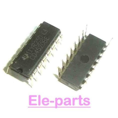 10 PCS CD4520BE DIP 16 CD4520 DUAL UP COUNTERS Integrated Circuits Chip