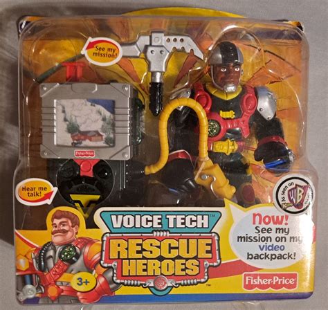 Vintage Rescue Heroes Voice Tech Rocky Canyon Fisher Price New In