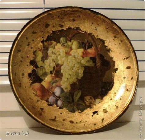 Тарелочка для "Райских яблочек" | Страна Мастеров Decoupage Art ...