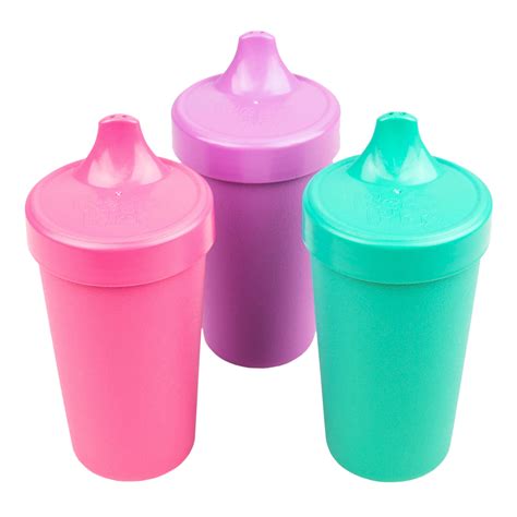 Re Play Made In The Usa 3pk No Spill Sippy Cups For Baby Toddler And