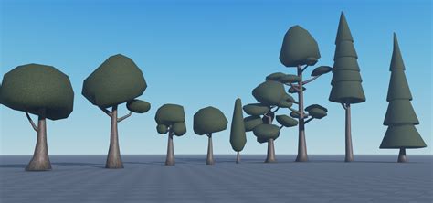 Low Poly Tree Pack Custom Made Khazar Clearly Development