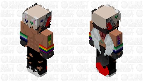 Lgbt Boy White Hair Minecraft Skin