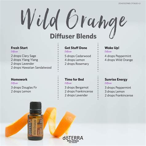 Wild Orange Diffuser Blends Essential Oil Diffuser Blends Recipes