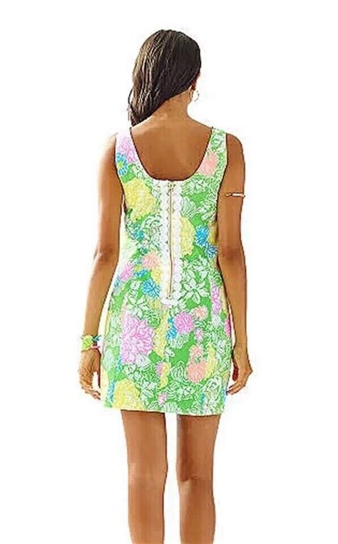 W Lilly Pulitzer Cathy Shift Dress Size Hibiscus Stroll Multicolored