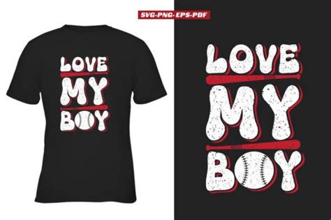 Love My Boy Svg Baseball Graphic By Rajjdesign · Creative Fabrica