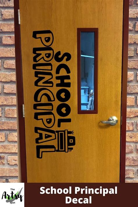 School Principal Door Decal School Principal Principal Office Decor Principals Office