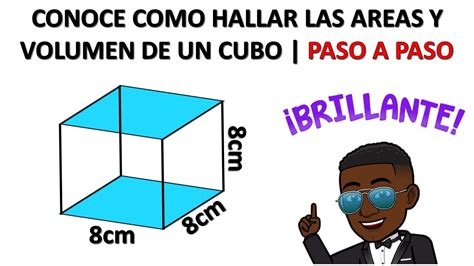 Como Hallar O Calcular Las Areas Y Volumen De Un Cubo Youtube