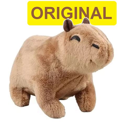 Capivara De Pel Cia Fil Original Capybara Fofinha Importada Fofo