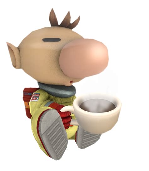 Captain Olimar sitting with a cup by TransparentJiggly64 on DeviantArt