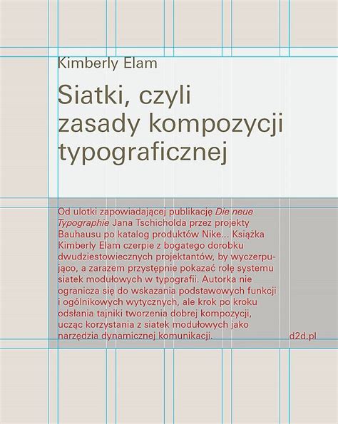 Siatki Czyli Zasady Kompozycji Typograficznej Elam Kimberly