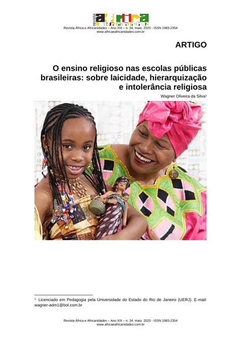 PDF ARTIGO O ensino religioso nas escolas públicas brasileiras