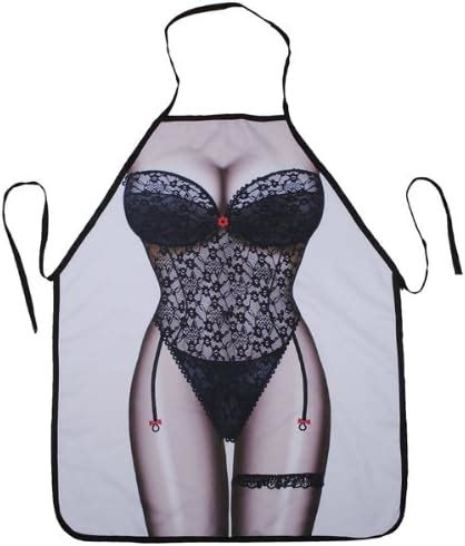 Tablier De Cuisine Sexy Et Amusant Pour Femme En Tissu Impression