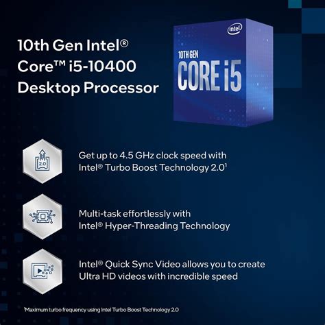 Intel Core i5-10400 | 10th Gen Processor | BX8070110400