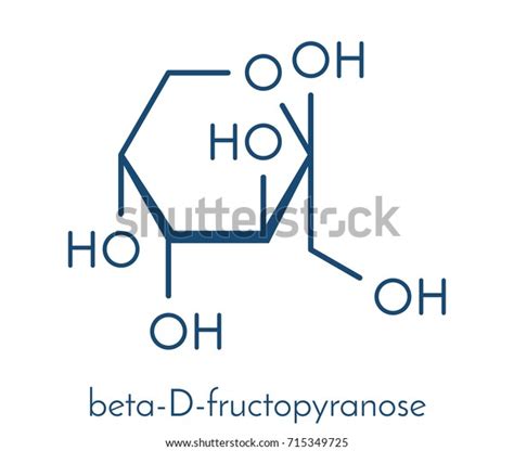 Fructose Dfructose Fruit Sugar Molecule Component Image Vectorielle