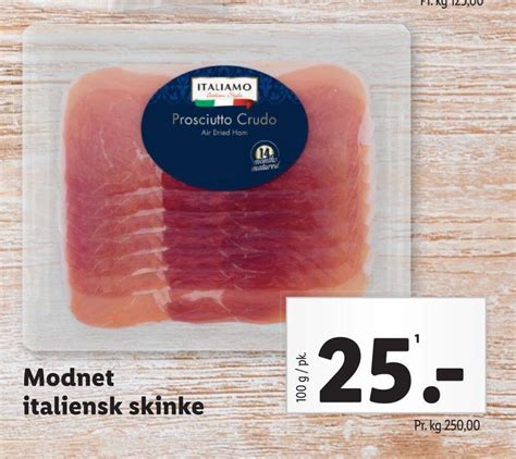 Modnet Italiensk Skinke Tilbud Hos Lidl