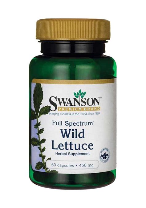 Swanson Full Spectrum Wild Lettuce Mg Caps Indigo Herbs