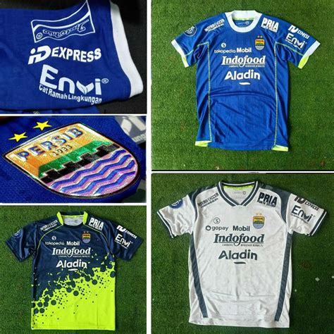 Jual Jersey Persib Home Away Rd Grade Ori Logo Timbul Nama Nomor