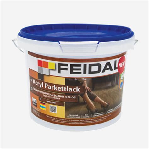 Feidal Acryl Parkettlack matt полиуретановый паркетный лак на водной ...