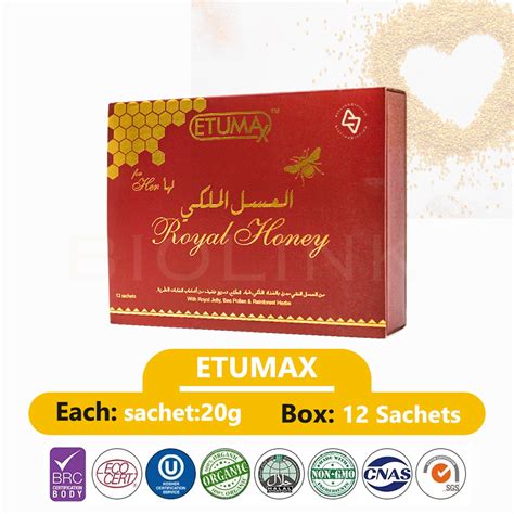 Etumax Royal Honey Best Sexual Stimulant For Men Works To Strengthen 12 Sachets 20g China