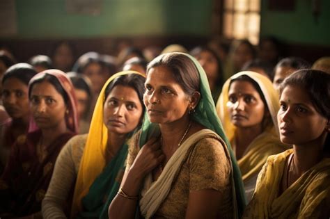 Premium AI Image | A group of middleaged indian women sitting in a room ...