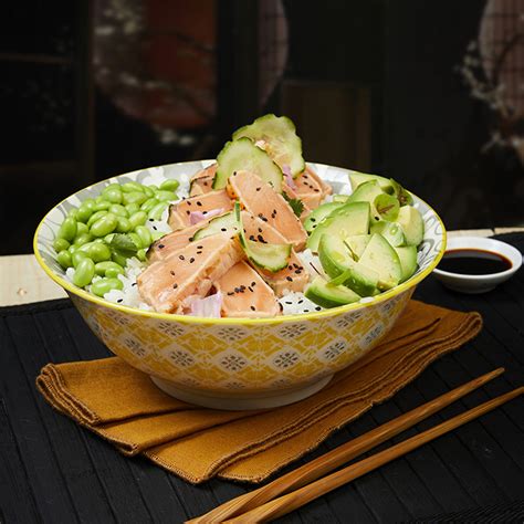 Chirashi Au Tataki De Saumon R Seau Krill