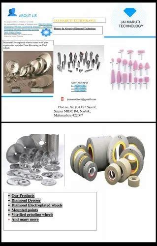 Electroplated Diamond Cbn Tools At Best Price In Nashik By Jai Maruti