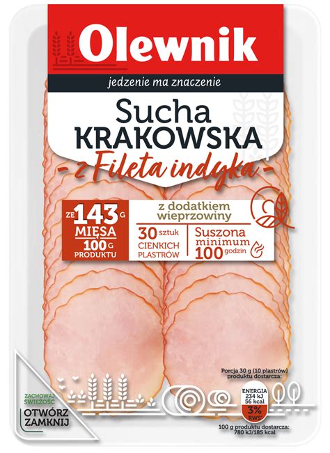 Kiełbasa sucha krakowska z fileta indyka