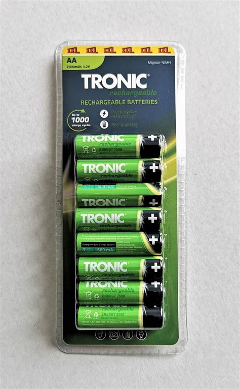 Tronic ECO Ni MH Rechargeable Batteries AA AAA 1 2v 2500mah 1000mAh