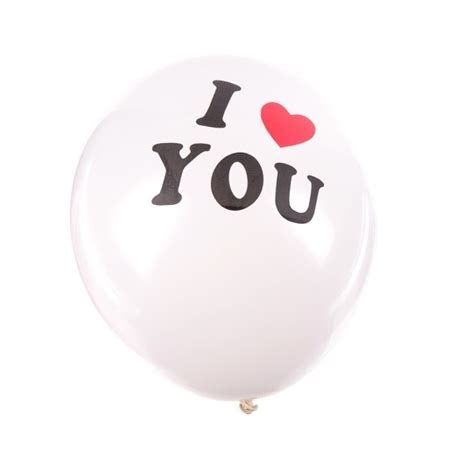 Buchet Baloane Albe Balon Inima I Love You Colorissima Emag Ro